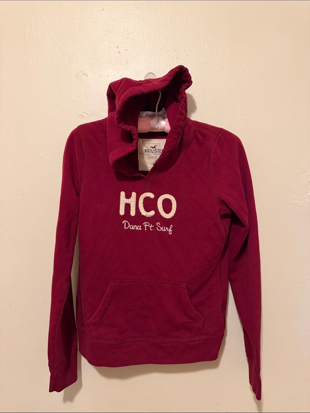 Hollister Burgundy HCO Pullover Hoodie